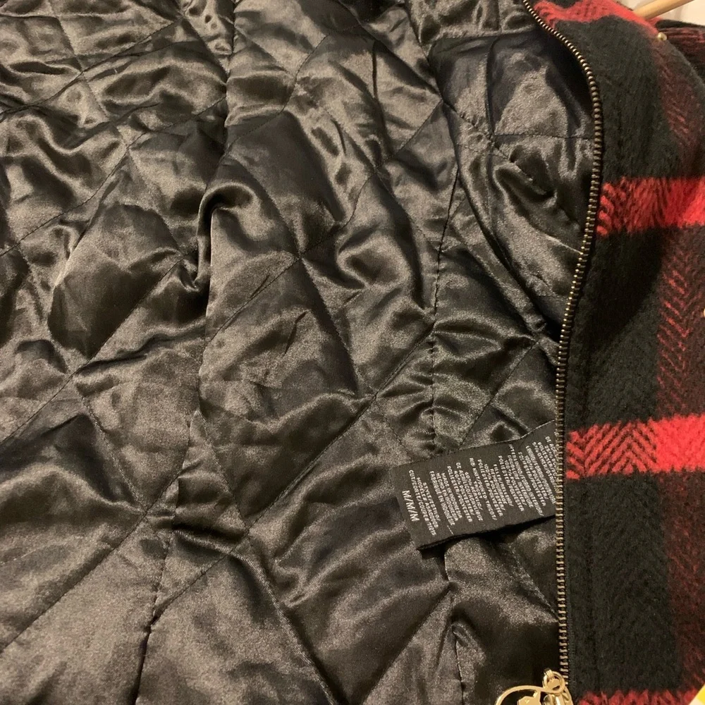 Baby Phat Red and Black Checkered Teddy Jacket - Picture 6 of 8